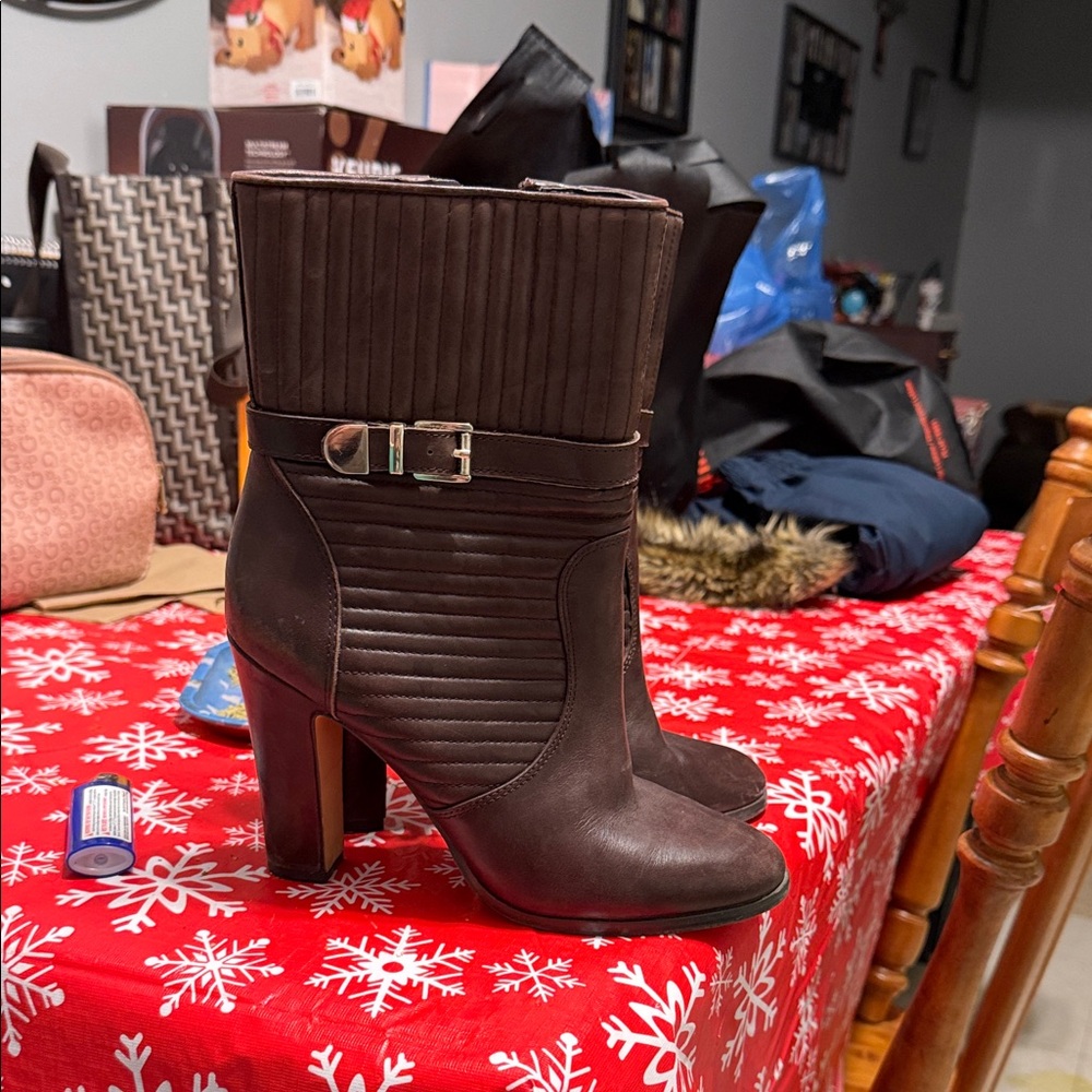 Vince Camuto Dark Brown Heeled Boots